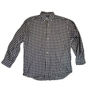 Ralph Lauren Blake Plaid Button Down Shirt Men's Size Medium Long Sleeve Cotton